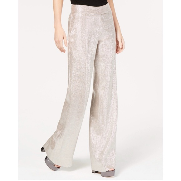 Rachel Zoe Pants - BNWT Rachel Zoe Metallic Wide-Leg Eden Pants